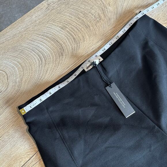 Banana Republic High Rise Wide Leg Cropped Everywhere Ponte Pant Black 713496 - Picture 10 of 12